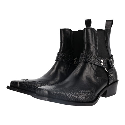 Hound Western Boots &quot;BLACK COMBO&quot;