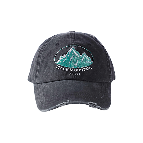 [LAB003] Washed Black Mountain Cap / BLACK