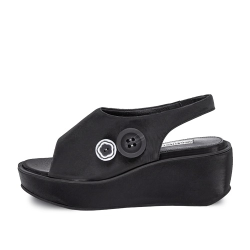 Open Toe Platform Sandals “BLACK&quot;