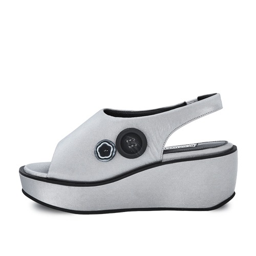 Open Toe Platform Sandals “SILVER&quot;