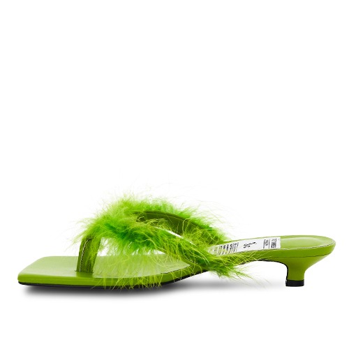 Feather Flip Flops “GREEN”