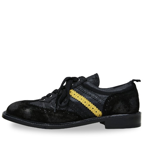 Oxford Sneakers &quot;BLACK &amp; YELLOW&quot;