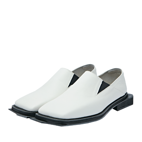 [40%OFF] Square Toe Loafer &quot;WHITE&quot;